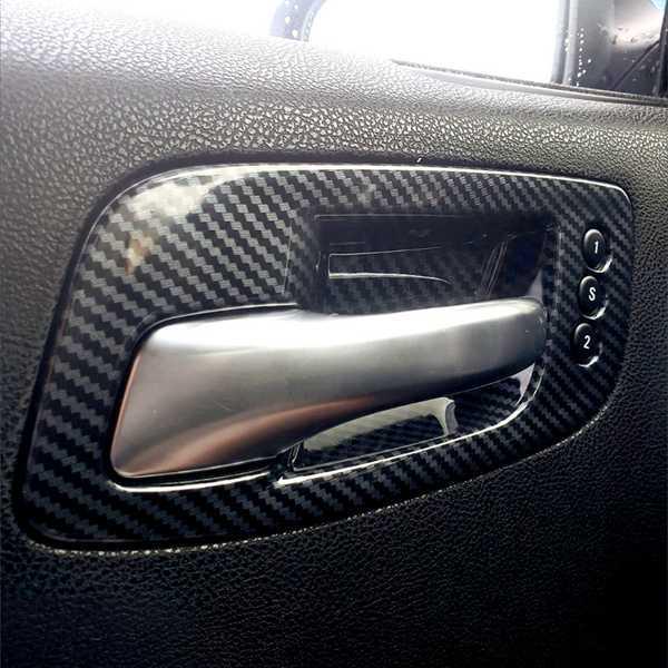 5-Color ABS Carbon Fiber Inner Door Handle Bowl Cover Trim