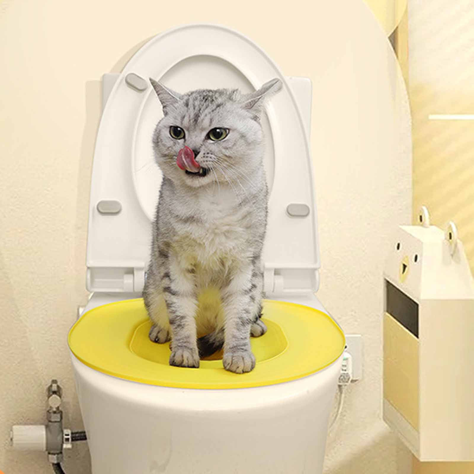 Training Toilet, Squat Toilet Trainer, Automatic Litter Box for Easy , Indoor Toilet for Kittens and Adult Cats
