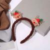 Christmas Hair Hoop Girls Plush Reindeer Antlers Deer Ear Christmas Party Cosplay Headbands Festival Hair Accessories Gifts