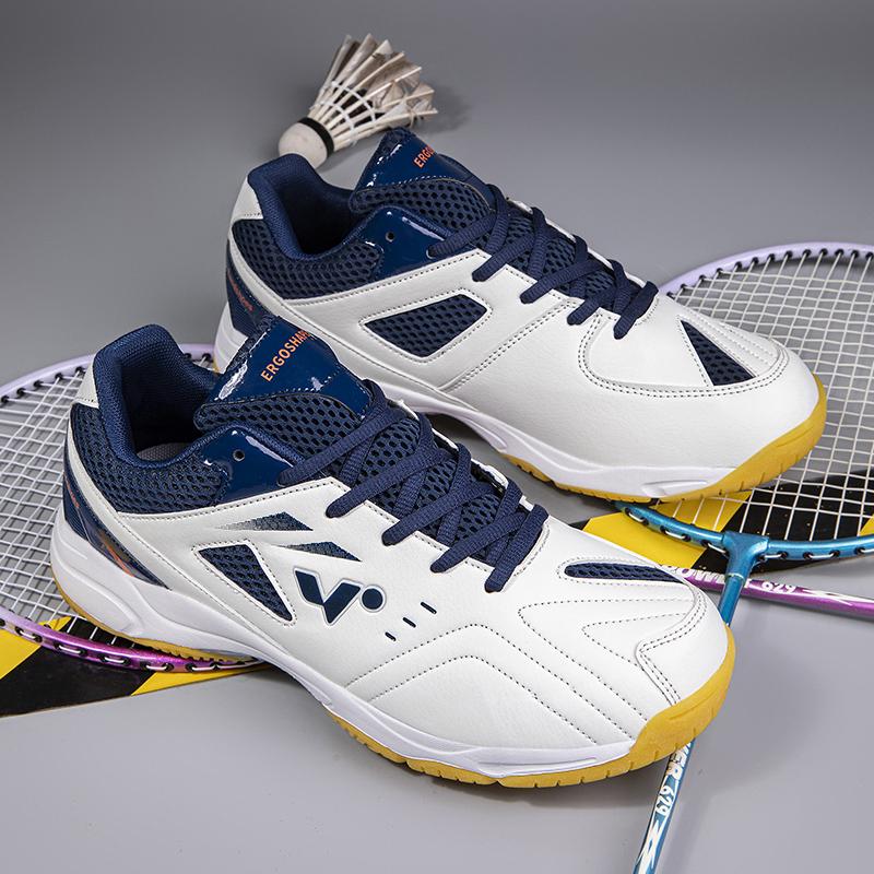 36-45unisex Sneakers Leather Badminton Shoes Anti-slip Table Tennis Shoes Breathable Tennis Sports Shoes