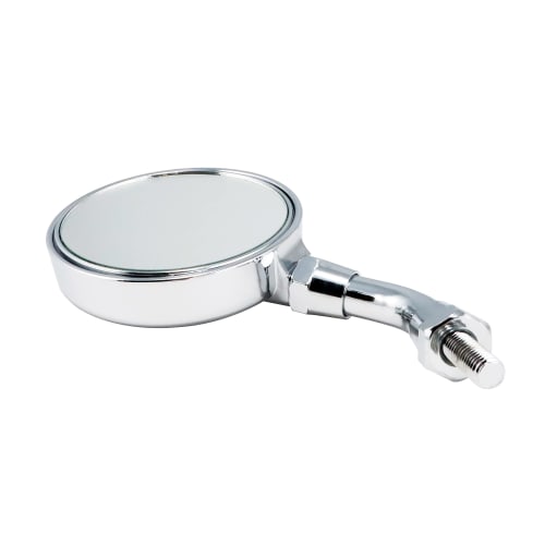 KITACO Round Mini Mirror Stay 50L Type Mounting Diameter M8+M10 Adapter Included 1 Piece Universal Plated 675-1400390
