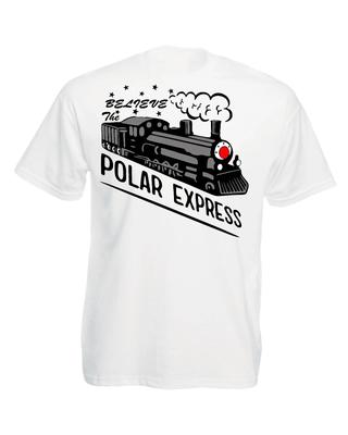 T-shirt 100% Coton Polar Express Homme Hauts, Chemise de Noël Vintage, Haut Unisex Adulte