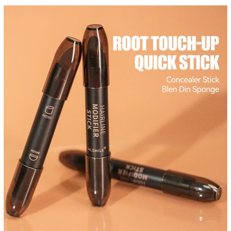 Lápiz para la línea del cabello de doble punta con punta de pincel, barra de sombra para perfilar, multifuncional, blanqueador, color complementario