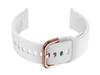 Rubber Strap For Smartwatch U01 - White/Rosegold - 20Mm