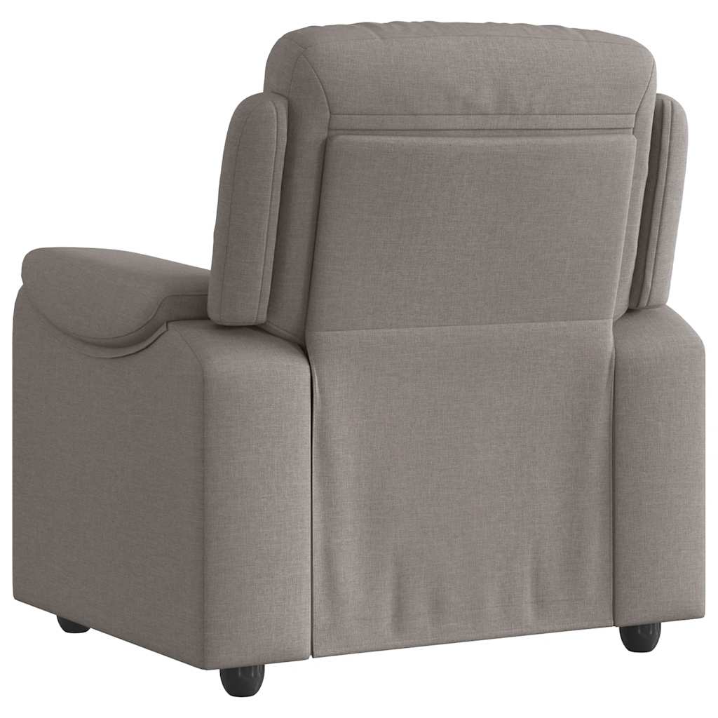 Recliner Chair Taupe Fabric