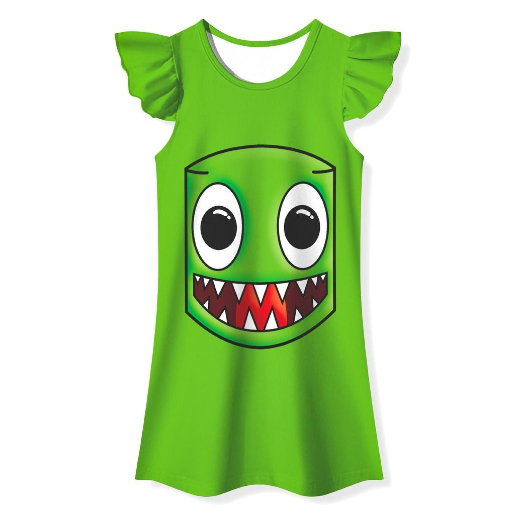 

Kids Roblox Rainbow Friends Cosplay Costume Halloween Skirt Fancy Dress Party 110