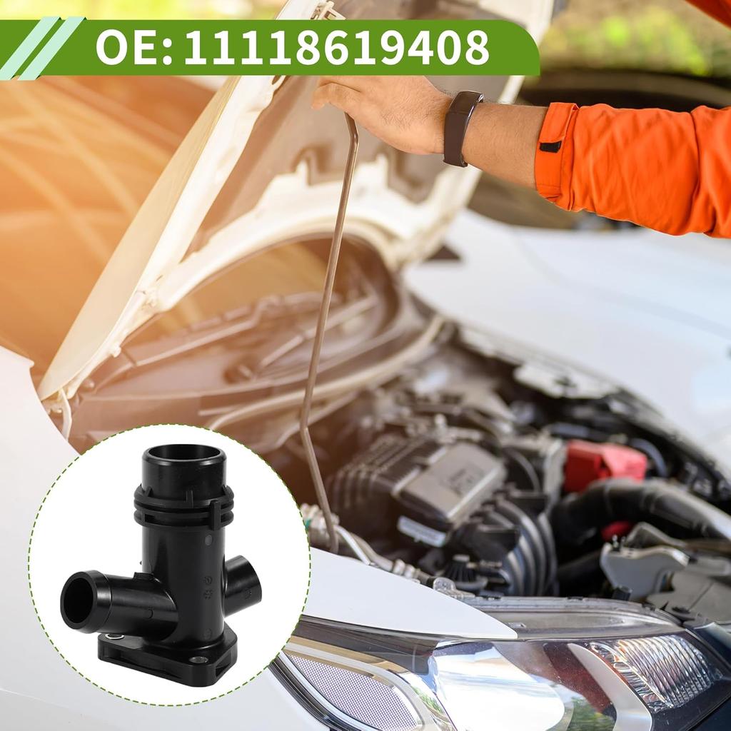 Thermostat Housing for BMW 340i/340i XDrive 2012-2019, for BMW 540i/540i XDrive 2017-2022, for BMW X3 X4 440i 740i Engine Coolant Thermostat Replace