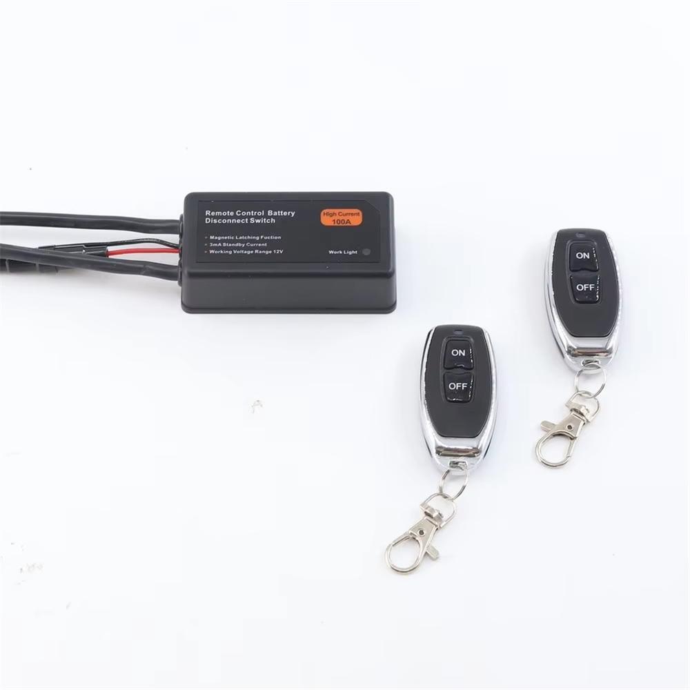 12V 100A For Battery Disconnect Switch With Remote Control For Auto, RV, Truck Battery Power-off Switch Remote Control