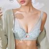 Ladies Sexy Soft Underwire Underwear French Lace Ultra-thin Bra