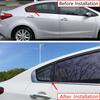 For Kia Forte K3 2014-18 Side Vent Window Scoop Louver Cover Carbon Fiber Style
