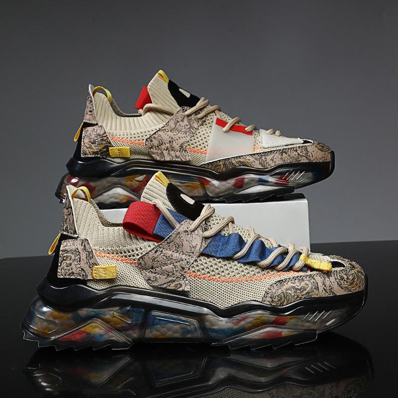 

Flying socks sports shoes spring and summer new youth low-top breathable trend personalized casual shoes large size 39