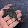 Natural Copper Sodalite Handmade Copper Wirewrap Dragon Gift Pendant 4.53" e2S80