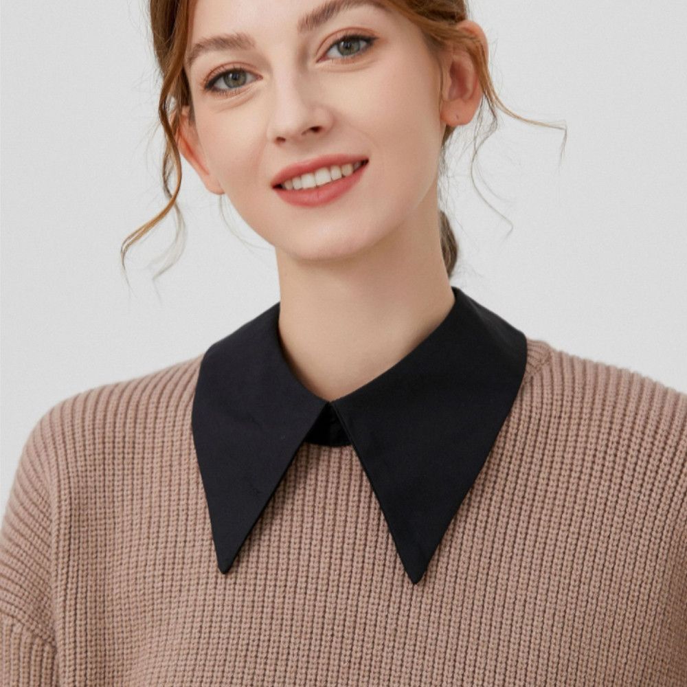 Women Men Lace Cotton Shirt Fake Collar Clothes Accessories Lapel Blouse Top False Tie