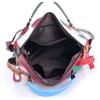 Women'S Bag Large Bag Sheepskin Colorful Portable Shoulder Messenger Bag Splicing Contrasting Color Tote Bag