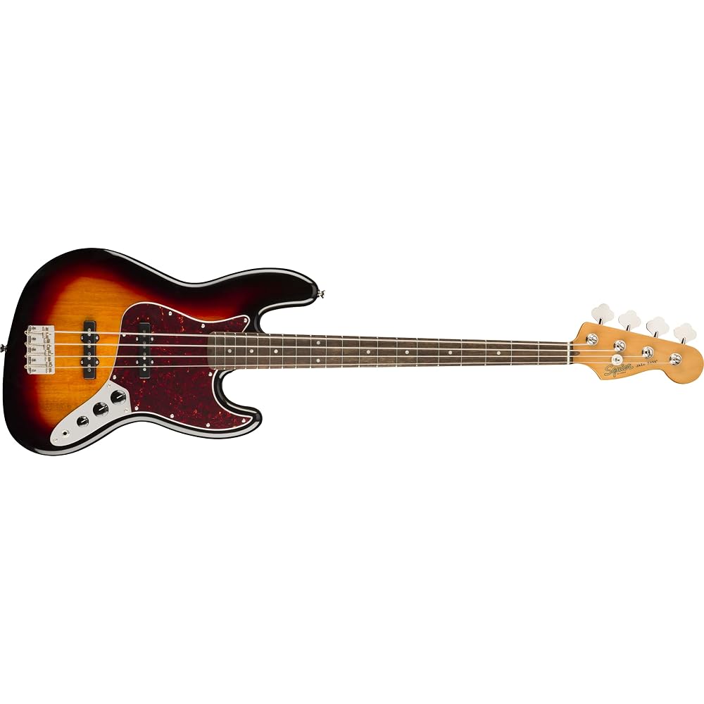 Squier by Fender Electric Bass Classic Vibe '60s Jazz Bass®, Laurel Fingerboard, 3-Color Sunburst...