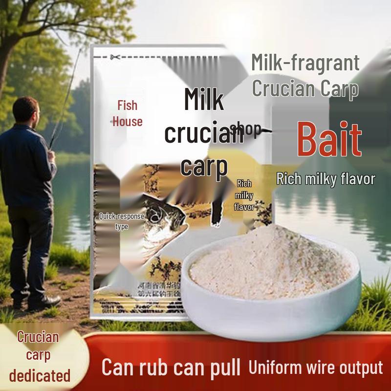 

Milky Crucian Carp Bait 125g - Wild Fishing Formula for Black Pit Carp