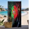 Asciugamano da Spiaggia Stampa Calcio Portogallo Asciugatura Rapida Super Assorbente Morbido Asciugamano da Bagno per Nuoto Spiaggia Viaggio Souvenir Regalo
