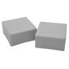 External end cap for photovoltaic profile, flat, 40x40, 20 PCS, GRAY