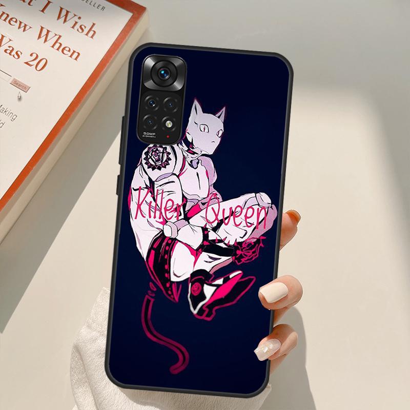 Killer Queen Yoshikage Kira Jojo For Redmi 10A 10C 9A 9C 9T K40 K50 Gaming Phone Case For Redmi Note 11S 10S 9S 9 10 11 Pro