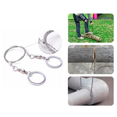 Stainless Steel Wire Saw Cutting Rope Chain Equipment for Emergency Travel Camping Hiking Outdoor Survive Tool