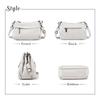 Genuine Leather Shoulder Bag for Crossbody With Zipper Large Commuting [MFFOR] Women, 2-way, Bag, Handbag, Crossbody, Shoulder, Handbag, Pocket,