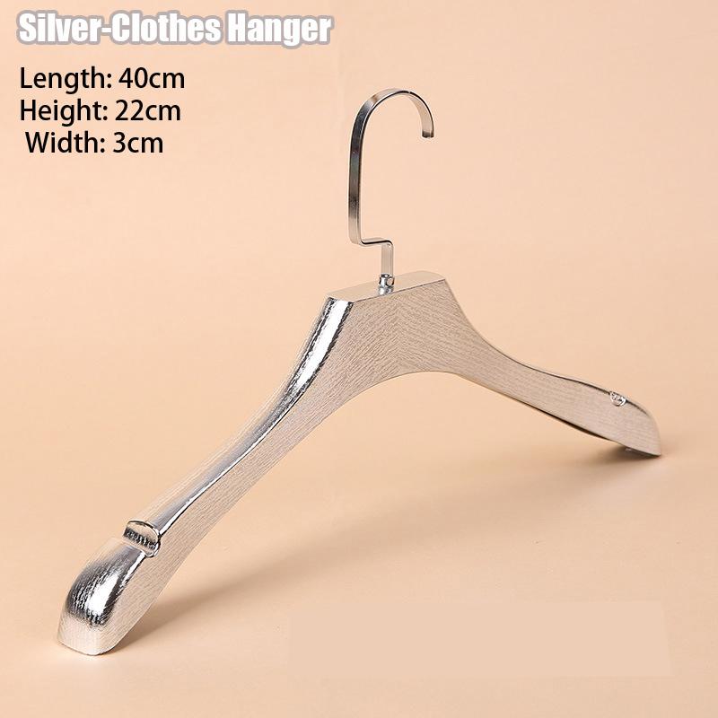 

5шт 3см плечики для одежды, Золотая вешалка для костюмов с выемкой, Бытовая нескользящая сушилка для одежды для свитеров и брюк 5PCS