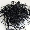 Small Black Seamless Elastic Hair Ties - Disposable Rubber Bands