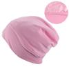 Baotou hat for men, bamboo fiber elastic cotton pullover hat, female chemotherapy cap, satin-lined double-layer nightcap, hair care cap.