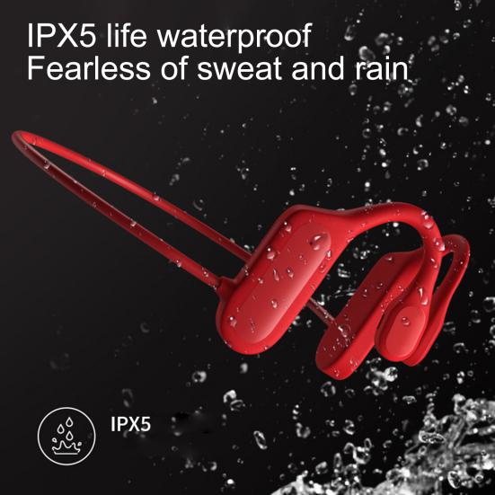 Bluetooth-compatible 5.0 Earphone Ear Hook Bone Conduction Waterproof Wireless Sports Headphone for Mobile Phone