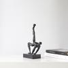 Character Statue Desk Decoration Minimalist Athlete Character Sculpture Metal Crafts Decoration Room Aesthetic Decoration