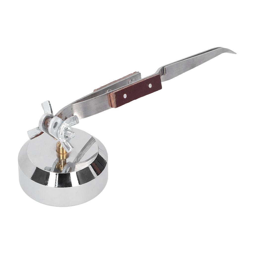 Metal Third Hand Base with Tweezers Rebound Soldering Clamp Hardware Jewelry Tools