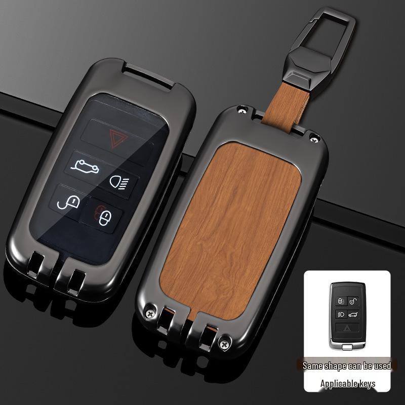 Land Rover Key Case for Range Rover, Defender, Velar, Evoque, Discovery 4, Freelander, and Discovery 5 - Metal Car Key Bag.
