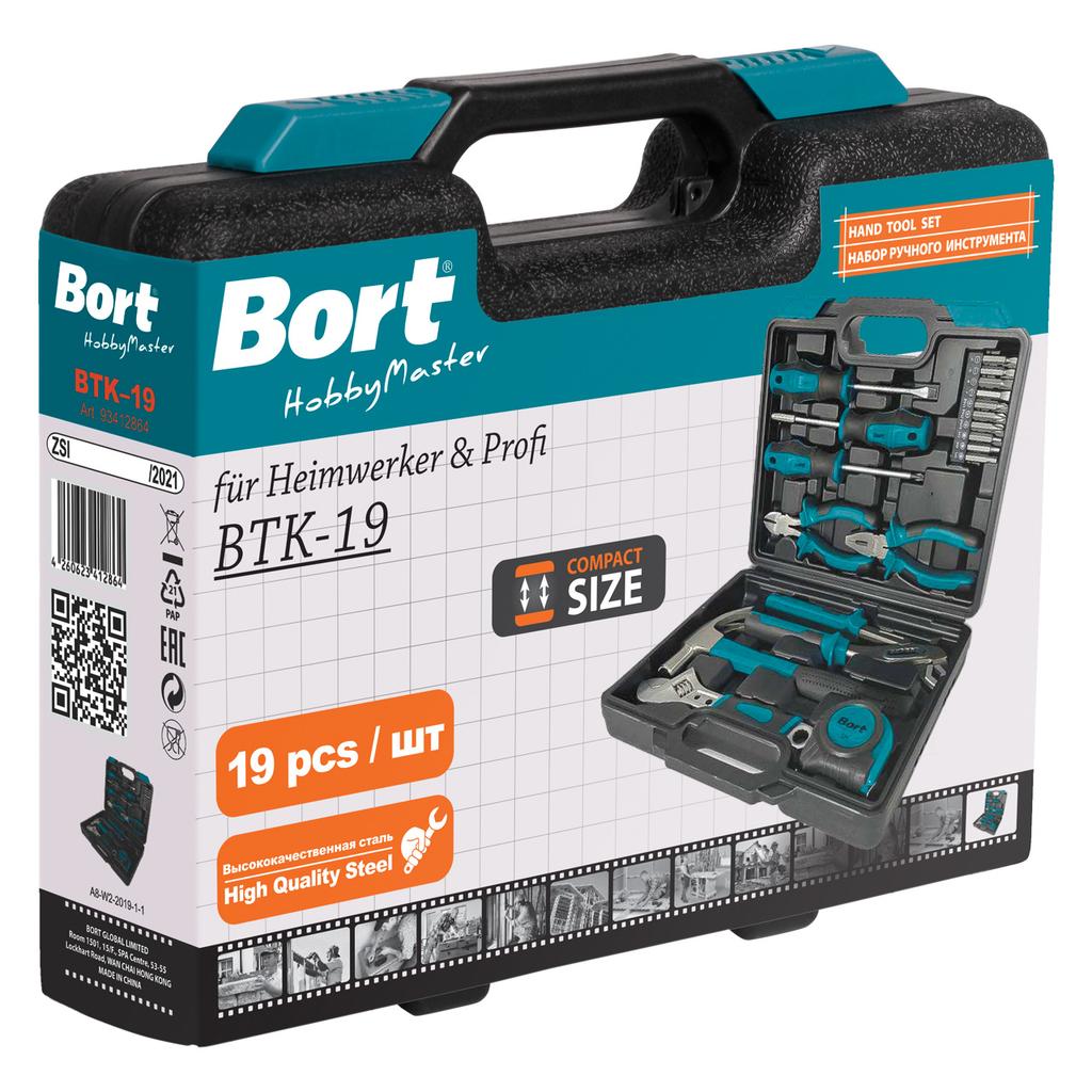 Hand Tool Set Bort Btk-19
