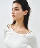 MONGDOL [Set] Boat Neck Layered Ribbed T-Shirt White Mdts087White