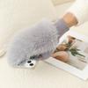 Cute Imitation Rabbit Fur Windproof Gloves Thick Warm Soft Gloves Lining Full Fingers Winter Warm Gloves Winter