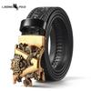 Carved Alloy Buckle Automatic Buckle Trouser Belt Genuine Leather Men's Belt Casual All-match Belt