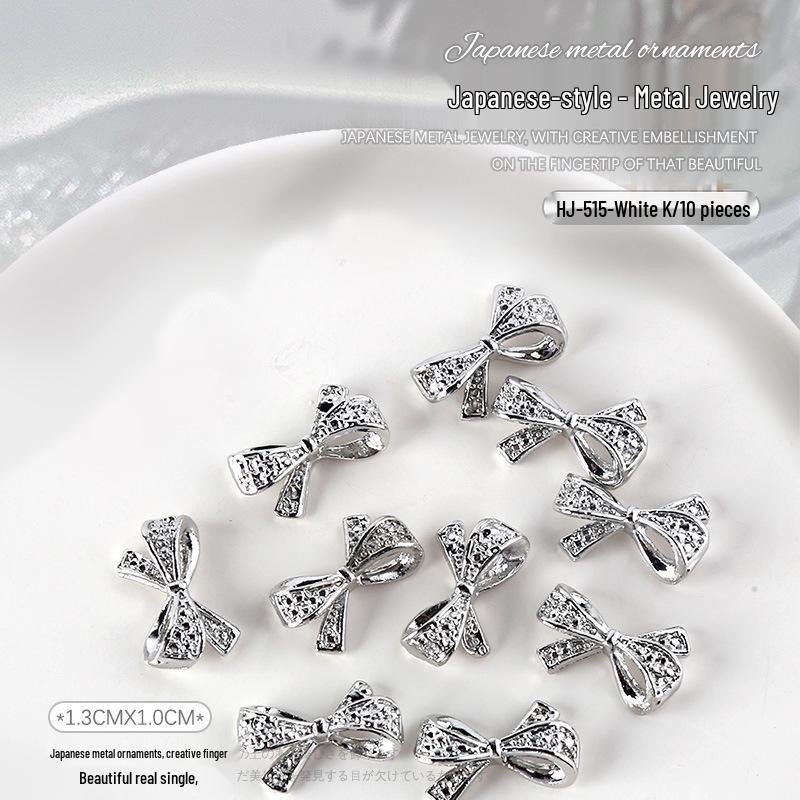 

Украшения для нейл-арта: Металлический медведь, сердце, бабочка, украшения из балетной ленты (10 кусочков)