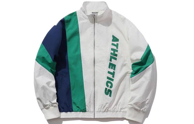 Li Ning Jacket Unisex Milky White & Green Multicolor AJDQ034-2 XXL
