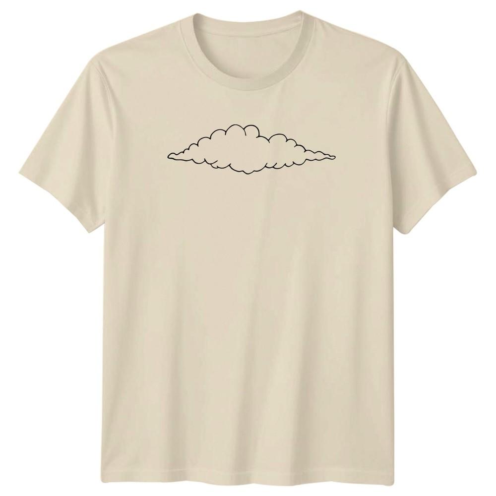 Simple Minimalist Cloud Outline TShirt Minimalist Art Weather
