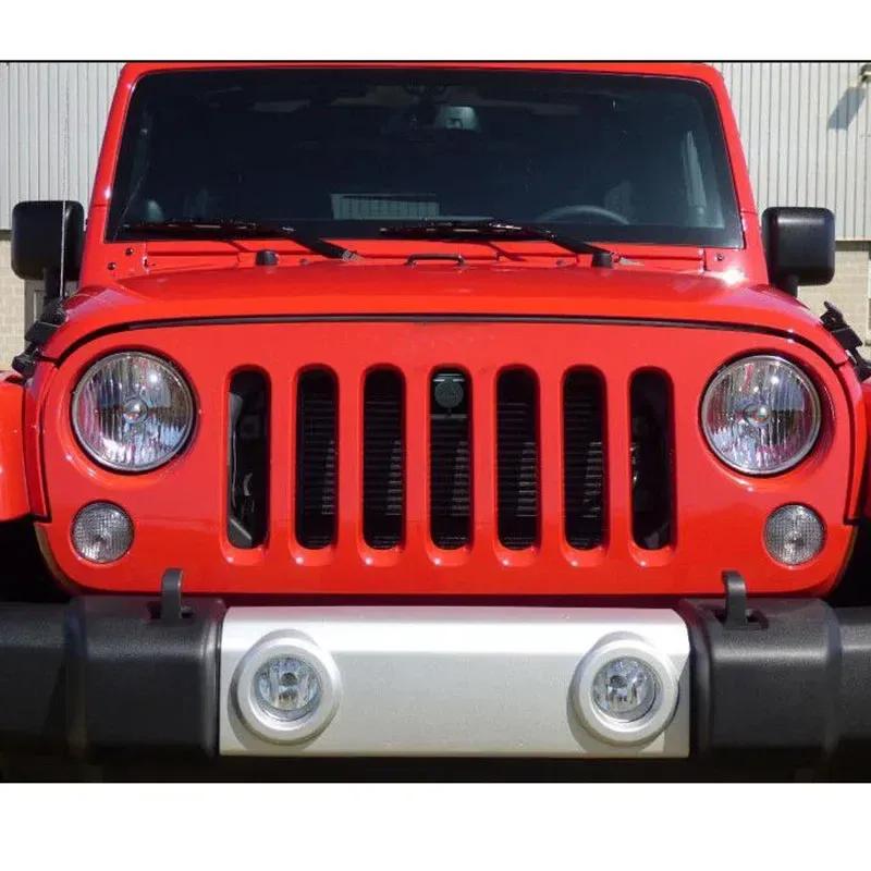 Zestaw blokady maski z grillem Pokrywa komory silnika z przodu Montaż antykradzieżowy blokujący zatrzask maski Do Jeep Wrangler JK 2007-2018