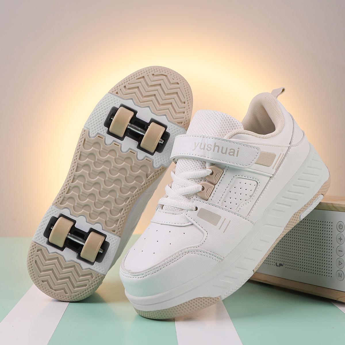 

Kids 4-Wheels Roller Skates Sneakers Shoes Skating Outdoor Detachable Flying Shoes Child Girl Boys fashion Sneaker 40