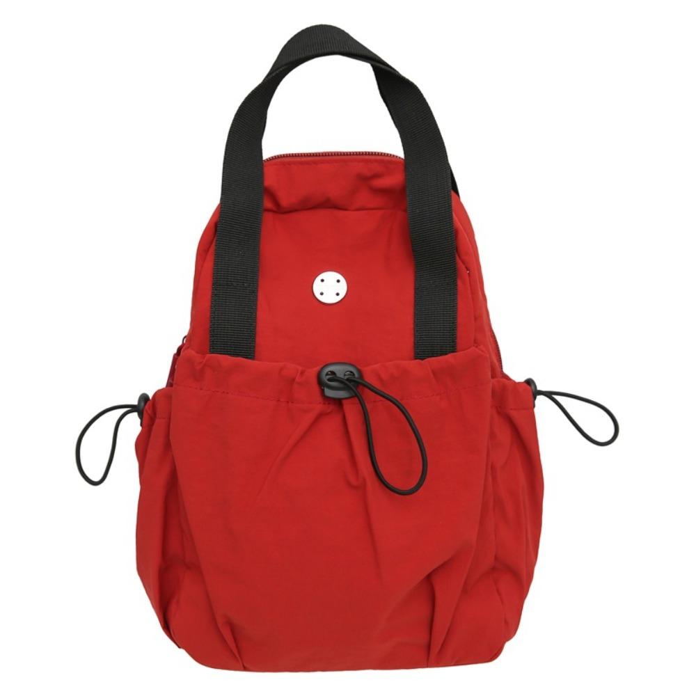 

Водонепроницаемый нейлоновый рюкзак на шнурке большой вместимости, сумка для рабочей одежды, сумка через плечо, нагрудная сумка, для подростков красный