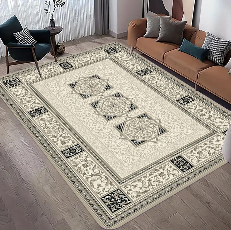Traditioneller Persischer Medaillon-Teppich Vintage Orientalischer Wohnzimmerteppich Große Bodentischmatte für Schlafzimmer Eingangsbereich Heimdekoration