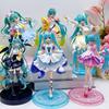 Hatsune Miki Anime Character Kawaii Pvc Model Standing and Sitting Doll Action Doll Collection Decorations Christmas Toys Gifts