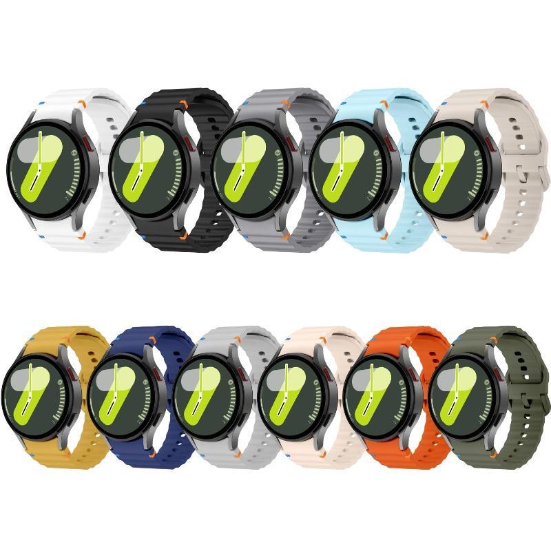 Original Silicone Strap for Samsung Galaxy Watch 7 44mm 40mm FE belt Bracelet Galaxy Watch 4 6 Classic 5 pro band 43mm 47mm 45mm