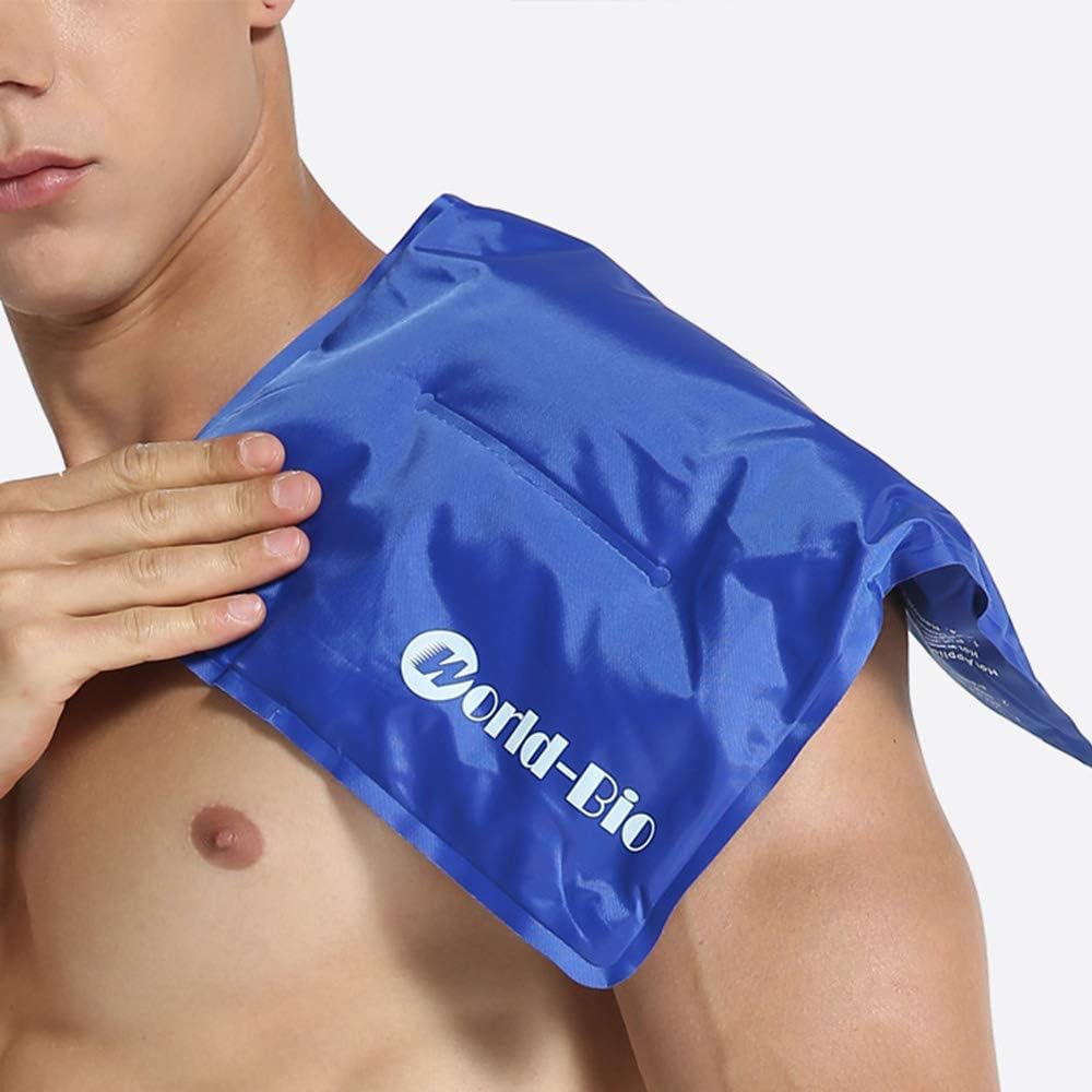 Icing Icing Hot Ice Gel Pack for and Cooling Heating for All Sports and Everyday WORLD-BIO Supporter, Bag, Pack, Pack, Knees, Elbows, Ankles, Hips,