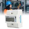 Digitaler Energiezähler Einphasig Elektrisch LCD Kwh Wattmeter Stromverbrauchstester 4P RS485 Din R