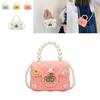 Princess Handbag For Girls With Pearl Jelly Shell Rainbow Design For Daily Use