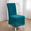 High Elastic Chair Cover Winter Thickened Full Skirt Solid Ripple Pattern Amazon Chair Cover
