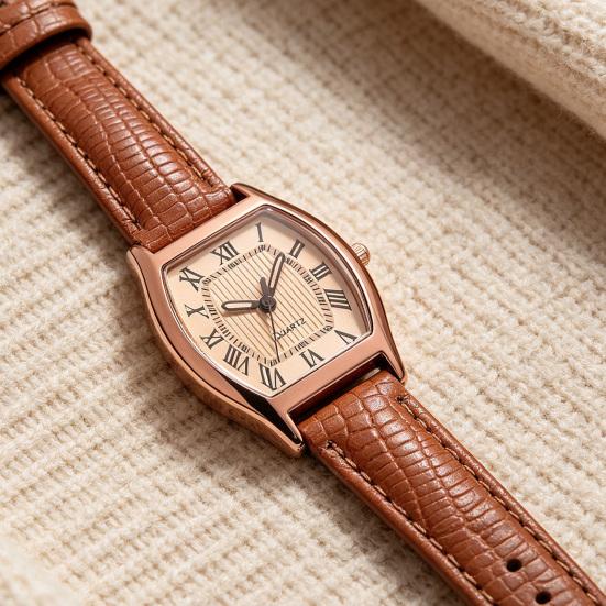 Relógios de Pulso de Quartzo da Moda para Mulheres Vintage Pulseira Ajustável Elegante Números Arábicos Relógio de Pulso de Vestir Presentes para Mãe Esposa Aniversário